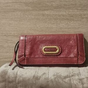 Chloe Red Leather Wallet